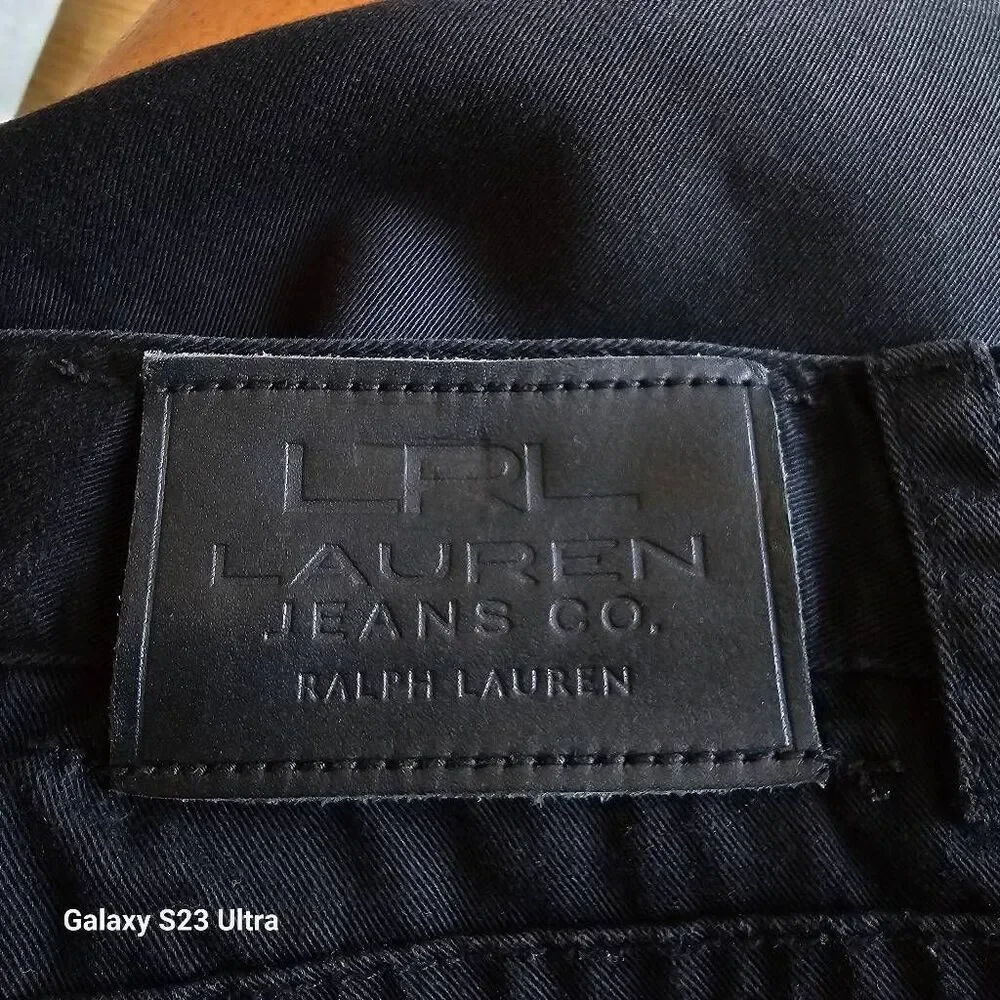 LRL lauren jeans co Ralph Lauren Sz 6 black classic midcaft jeans pants